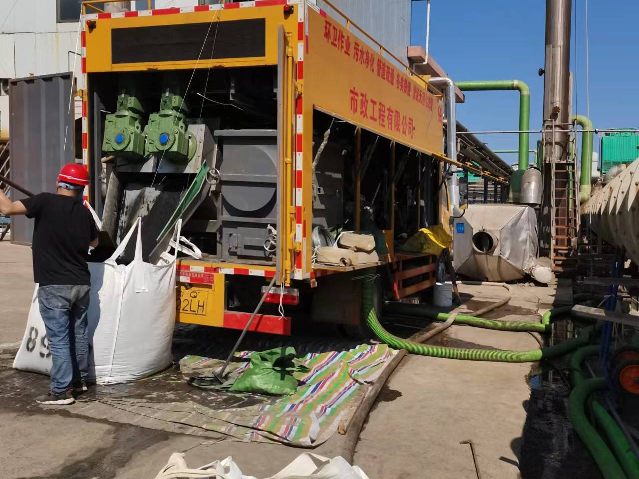 墨竹工卡淤泥压干处理